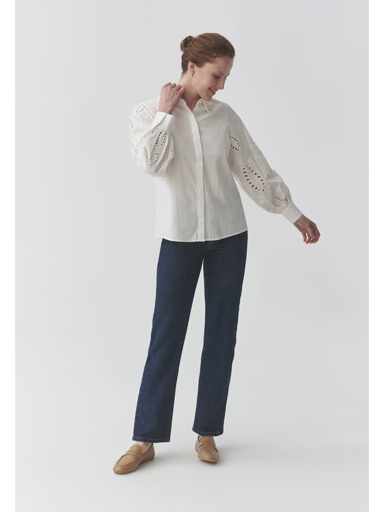 TATUUM TATUUM Koszula CLEMENTINE Kremowy Classic Fit