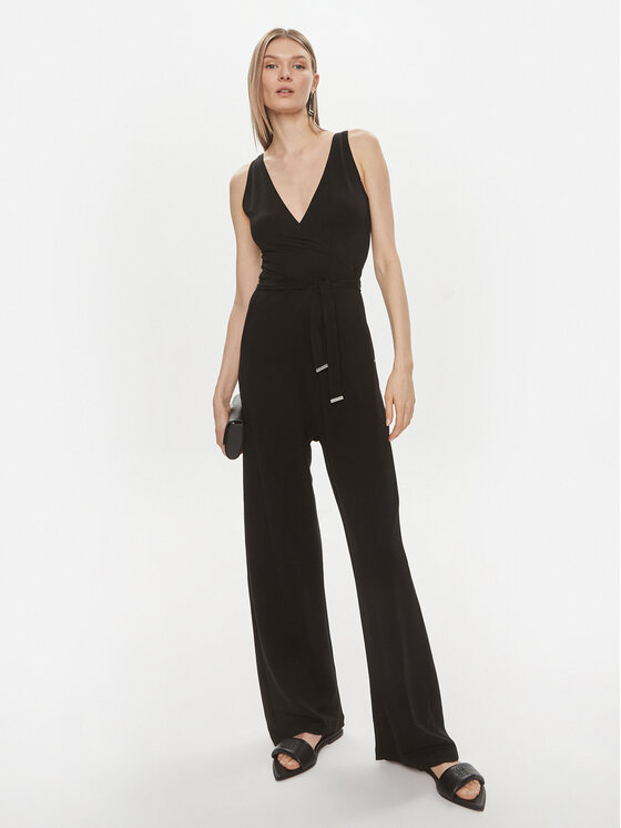 Tommy Hilfiger Tommy Hilfiger Salopetă WW0WW41266 Negru Regular Fit