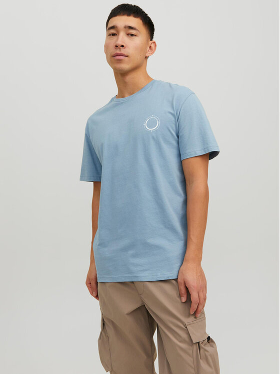 Jack&Jones Tricou Waters 12235245 Albastru Relaxed Fit