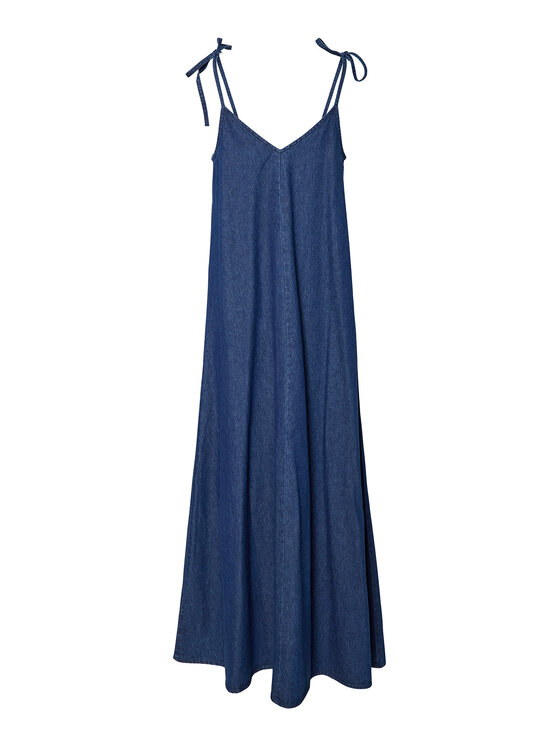 Pieces Pieces Sukienka jeansowa Tenim 17157940 Granatowy Loose Fit