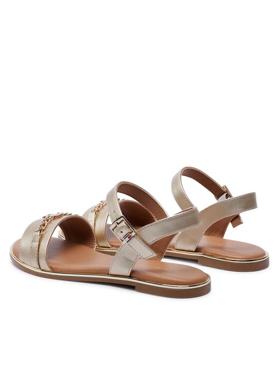 Tommy Hilfiger Tommy Hilfiger Sandale Flat Sandal T3A2-33253-1372 S Auriu
