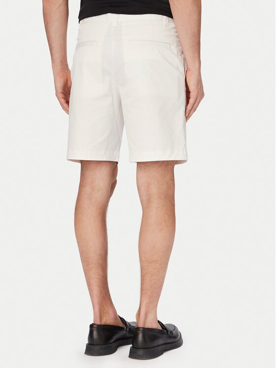 HUGO HUGO Szorty materiałowe Genar261S 50567293 Kremowy Slim Fit