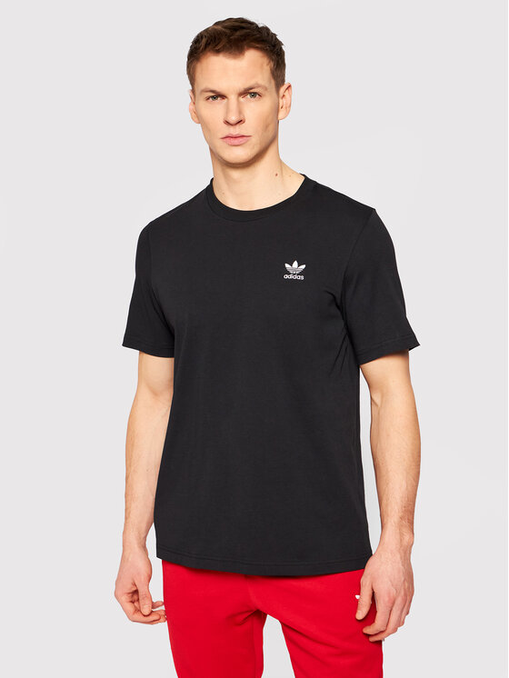 adidas T Shirt Loungewear adicolor Essentials Trefoil Tee GN3416 Schwarz Regular Fit Modivo