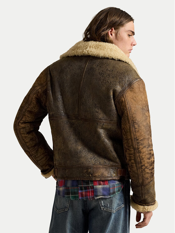 Polo Ralph Lauren Polo Ralph Lauren Lederjacke 710939176001 Braun Regular Fit
