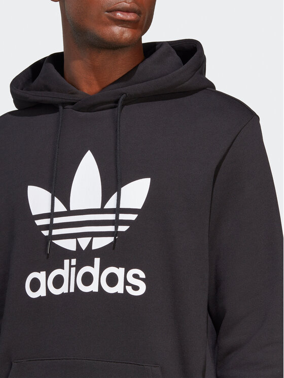 adidas adidas Džemperis ar kapuci adicolor Classics Trefoil IA4883 Melns Regular Fit