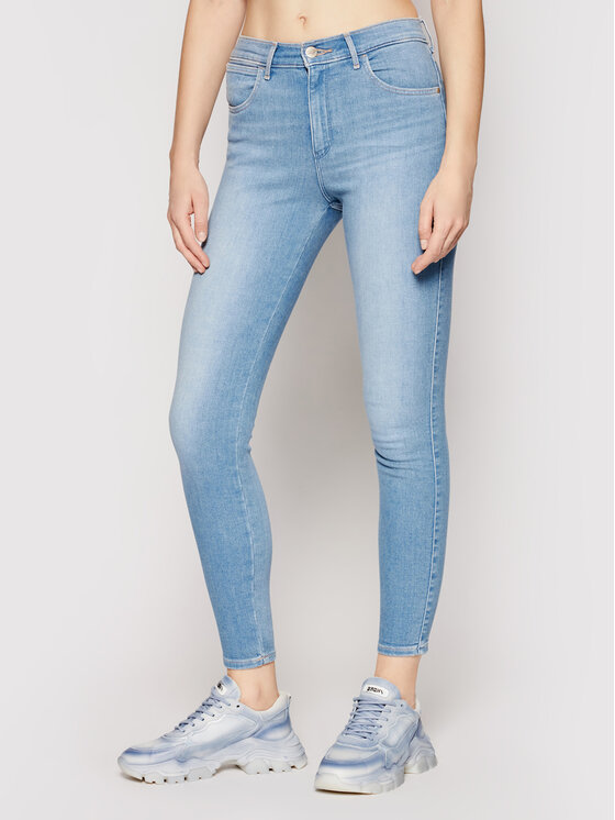 Wrangler Jeans hlače Body Bespoke W27HZI29R Modra Skinny Fit