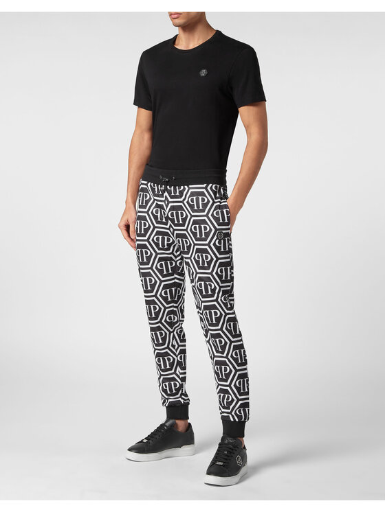 PHILIPP PLEIN PHILIPP PLEIN Spodnie dresowe 20635 Czarny Jogger Fit