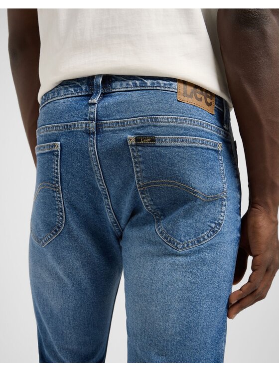 Lee Lee Jeansy RIDER Niebieski Slim Fit