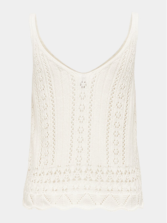 ONLY ONLY Top Lyzet 15277573 Écru Regular Fit