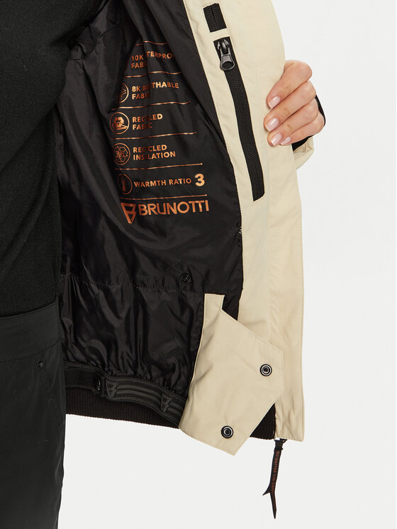 Brunotti Brunotti Pūkinė striukė 2422200139 Smėlio Regular Fit