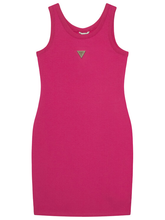 Guess Guess Vsakodnevna obleka J6GK30 J1314 Roza Slim Fit