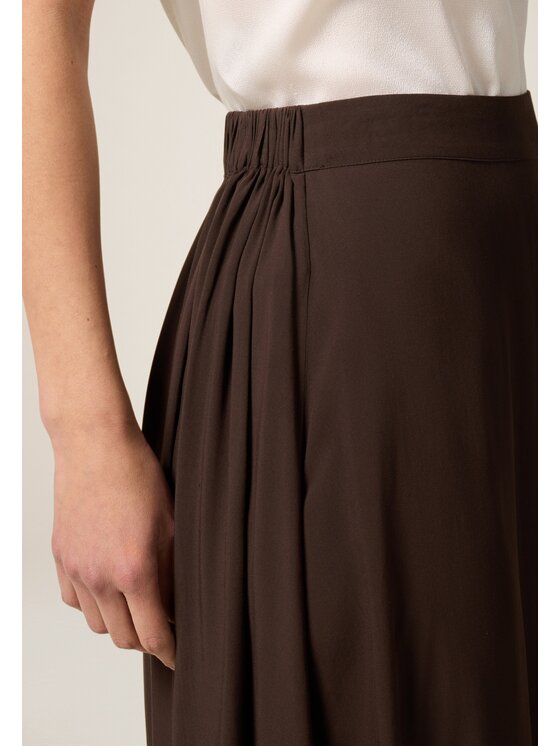 Oltre Oltre Spódnica midi 1156J000274N022 Brązowy A-Line Fit