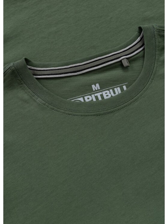 PITBULL PITBULL T-Shirt Koszulka męska SHOT FOR SHOT 3XL Zielony Regular Fit