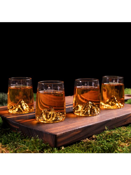 Alaskan MAKER Alaskan MAKER Komplet kieliszków do wódki Topographic Przezroczysty