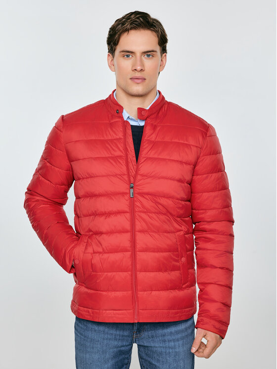 BIG STAR BIG STAR Kurtka zimowa KAMILOS Czerwony Basic Fit
