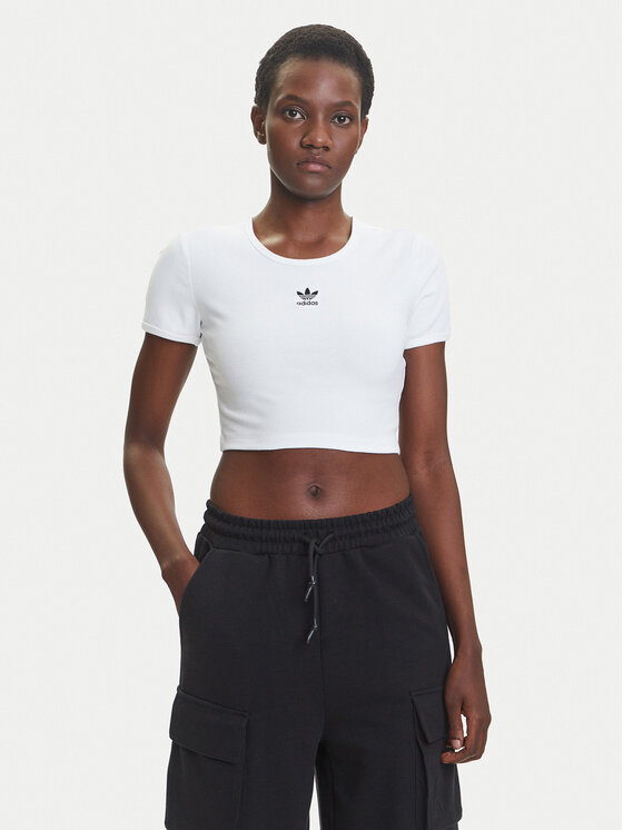 adidas adidas Tricou Essentials JC9026 Alb Slim Fit