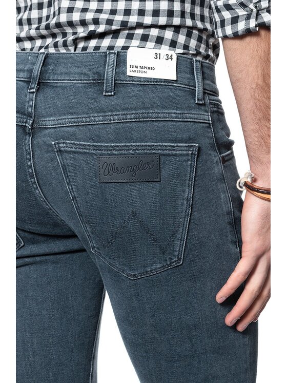Wrangler Wrangler Jeansy LARSTON Niebieski Slim Fit