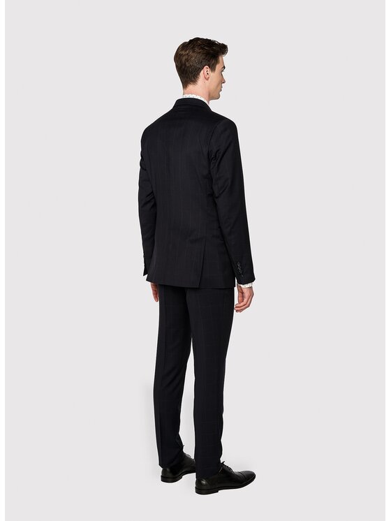 Pako Lorente Pako Lorente Spodnie garniturowe P000B-6G-003 Granatowy Slim Fit