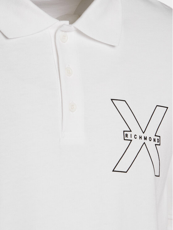 Richmond X Richmond X Polo marškinėliai Lisi UMP24207PO Balta Regular Fit