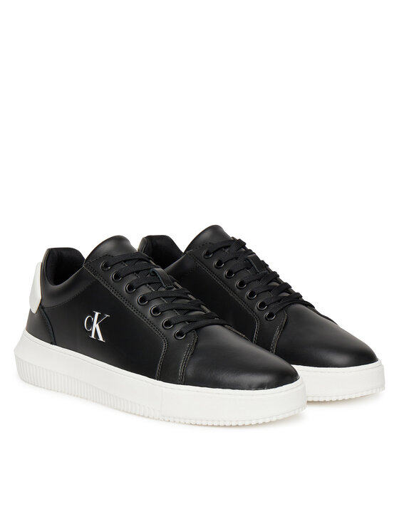 Calvin Klein Jeans Calvin Klein Jeans Сникърси Chunky Cupsole Ru Patch Lth YM0YM01296 Черен