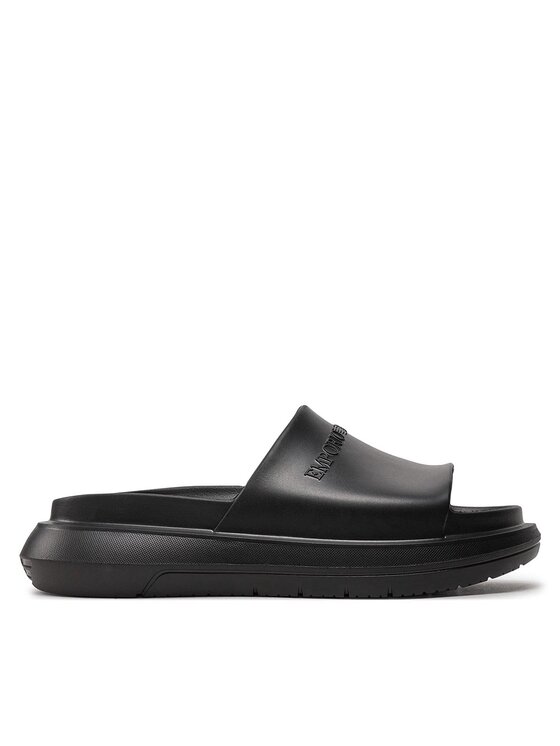 Emporio Armani Pantoletten X4P134 XD405 00002 Schwarz, Größe 44