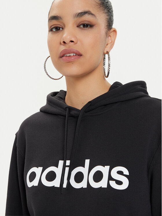 adidas adidas Majica dugih rukava Essentials Linear IC4426 Crna Regular Fit