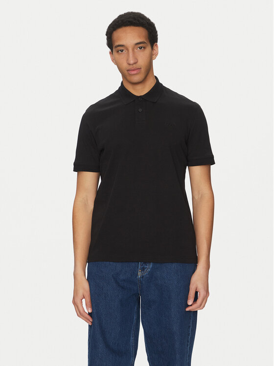 BOSS BOSS Polokošile Pe_Interlock 50520109 Černá Regular Fit