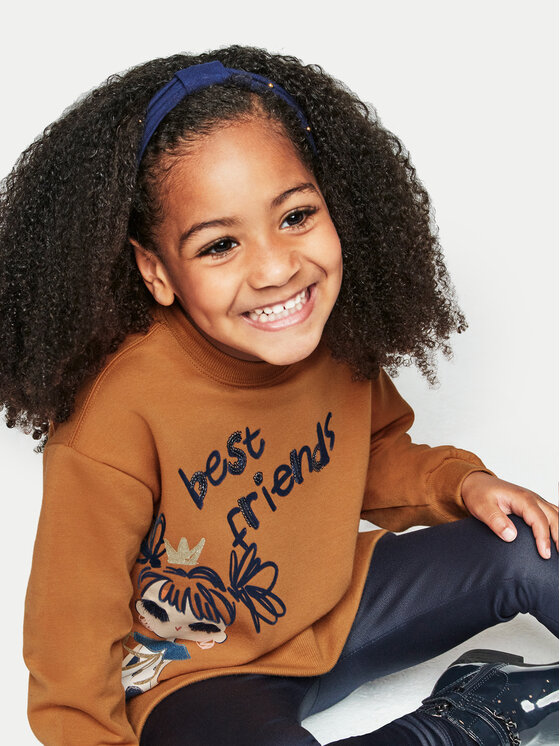 Mayoral Mayoral Komplet bluza i legginsy 4708 Brązowy Regular Fit