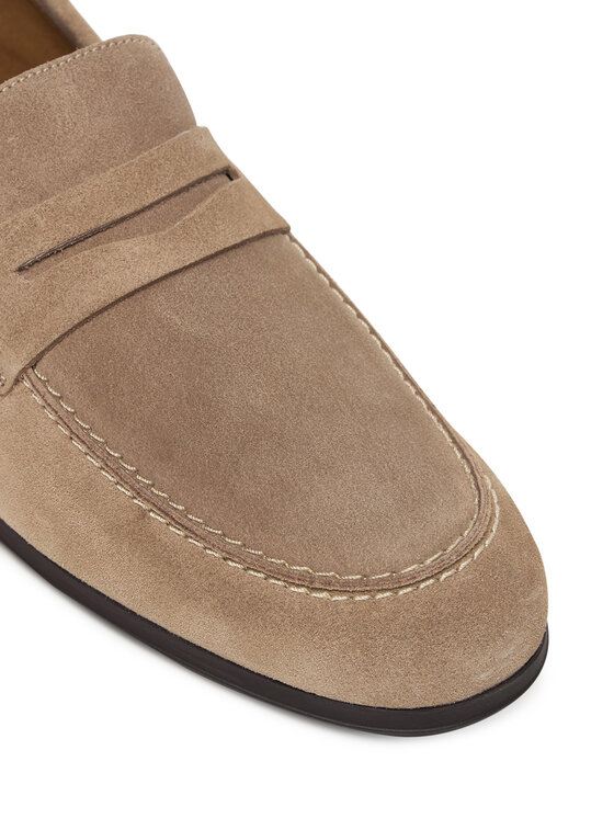 Tommy Hilfiger Tommy Hilfiger Lordsy Flexible Slim Suede Loafer FM0FM05745 Beżowy