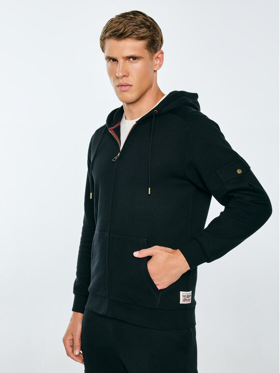 BIG STAR BIG STAR Bluza JAGMUR Czarny Basic Fit