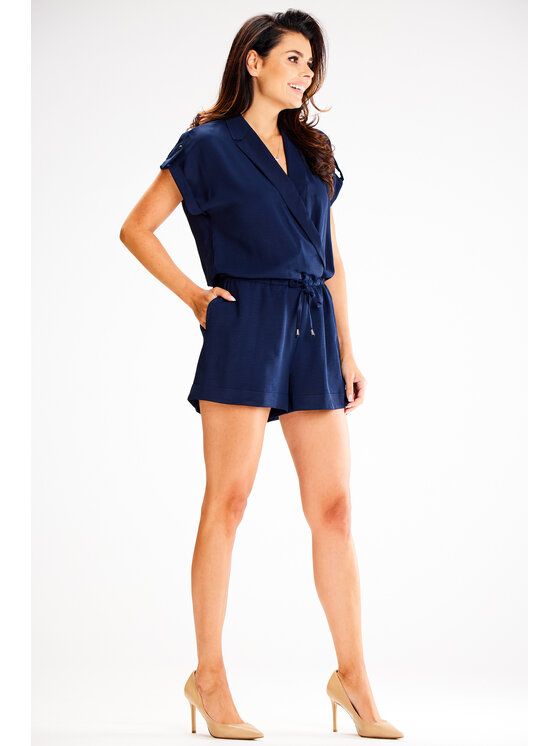 Awama Awama Kombinezon A657 Granatowy Basic Fit