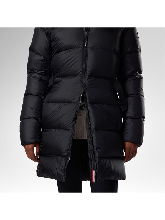 Rossignol Rossignol Płaszcz zimowy W Abel Belted Down Parka Czarny Slim Fit