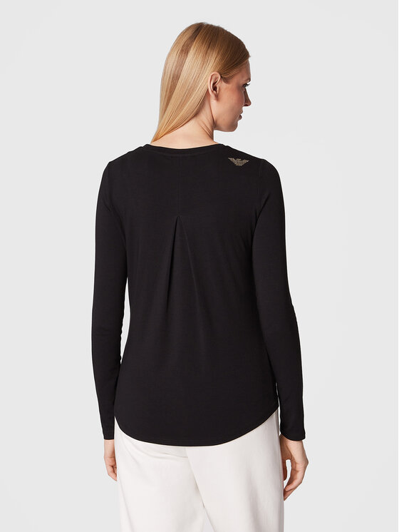 EA7 Emporio Armani EA7 Emporio Armani Bluse 8NTT51 TJDQZ 1200 Schwarz Regular Fit