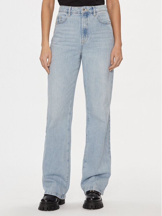 Patrizia Pepe Patrizia Pepe Дънки 8P0487/D070-CA05 Син Wide Fit