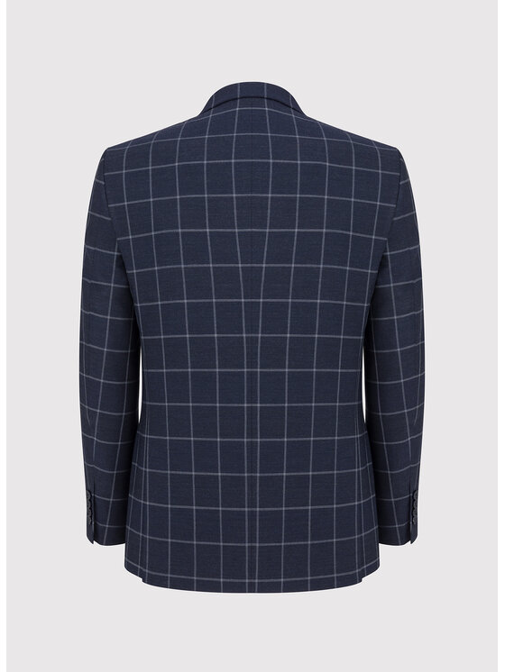 Pako Lorente Pako Lorente Marynarka P23WF-3X-002 Granatowy Slim Fit