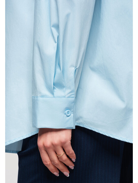 Ombre Ombre Koszula OW-SH-E0014 Niebieski Oversize