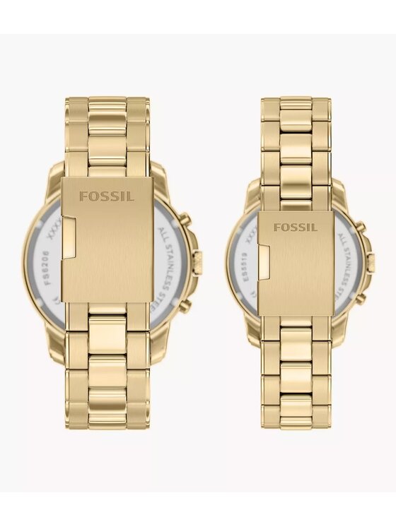 Fossil Fossil Hodinky FS6201SET Zlatá