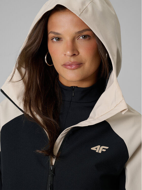 4F 4F Kurtka przejściowa URBAN COMMUTER Czarny Regular Fit