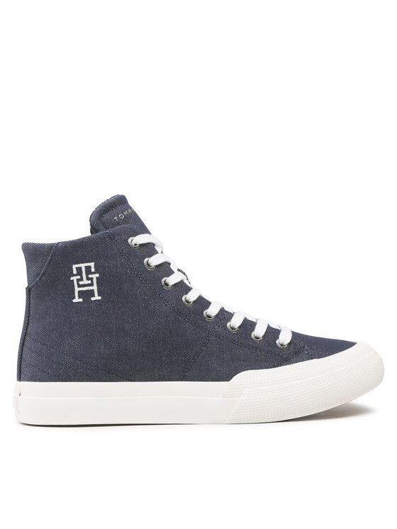 Tommy Hilfiger Snīkeri Th Hi Vulc Premium FM0FM04542 Tumši zils