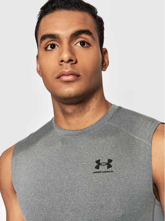 Under Armour Under Armour Majica brez rokavov HeatGear® 1361522 Siva Slim Fit