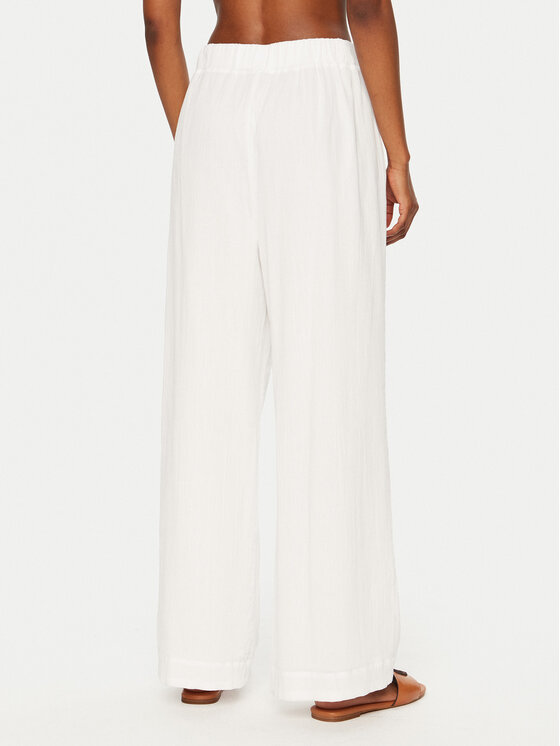 Seafolly Seafolly Pantaloni di tessuto Beachedit 55430-PA Bianco Regular Fit