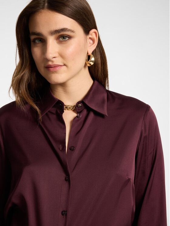 Elena Mirò Elena Mirò Camicia 5127P300366N039 Bordeaux Regular Fit
