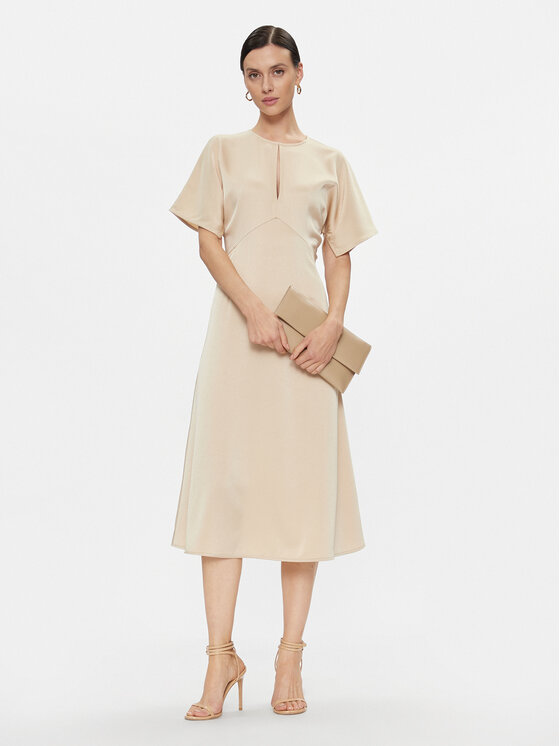 MICHAEL Michael Kors MICHAEL Michael Kors Rochie de zi MF381OI99G Bej Regular Fit