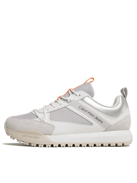 Calvin Klein Jeans Calvin Klein Jeans Сникърси Toothy Runner Low Laceup Mix YM0YM00710 Сив