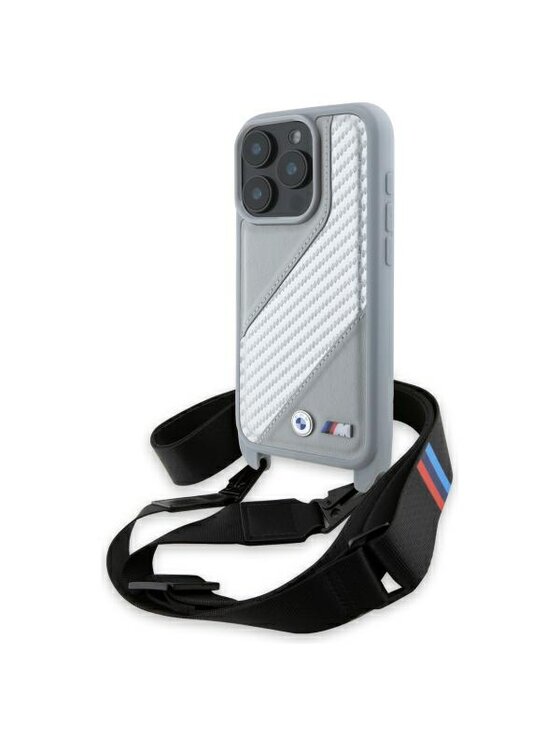 BMW Motorsport BMW Motorsport Etui na telefon Apple iPhone 16 Pro Max Szary