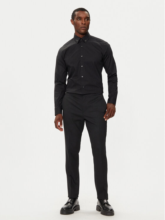 HUGO Hugo Camicia Ermo 50490712 Nero Regular Fit