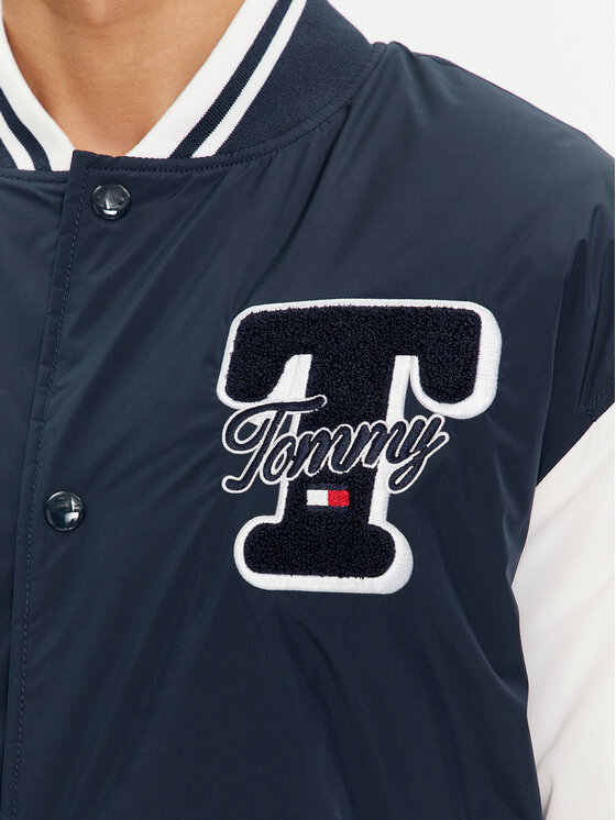 Tommy Jeans Tommy Jeans Bomber dzseki Colorblock Varsity DM0DM18702 Sötétkék Regular Fit