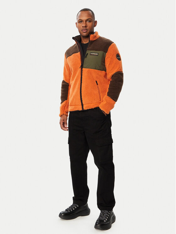 Napapijri Napapijri Флісовий реглан Yupik NP0A8AZU Коричневий Regular Fit
