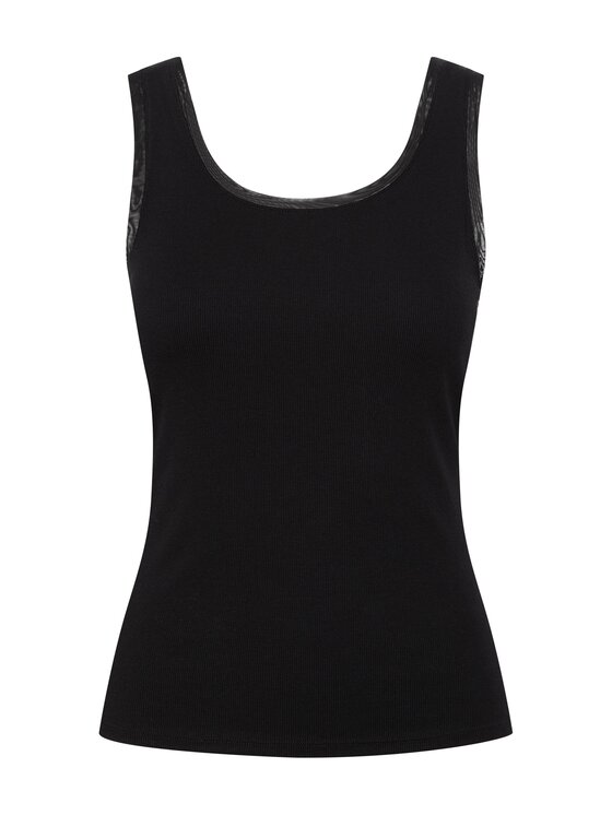 Esotiq Esotiq Top 45189 Czarny Regular Fit