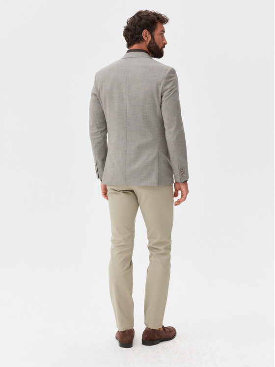 Evenemen Evenemen Marynarka Coco 0708 Szary Slim Fit